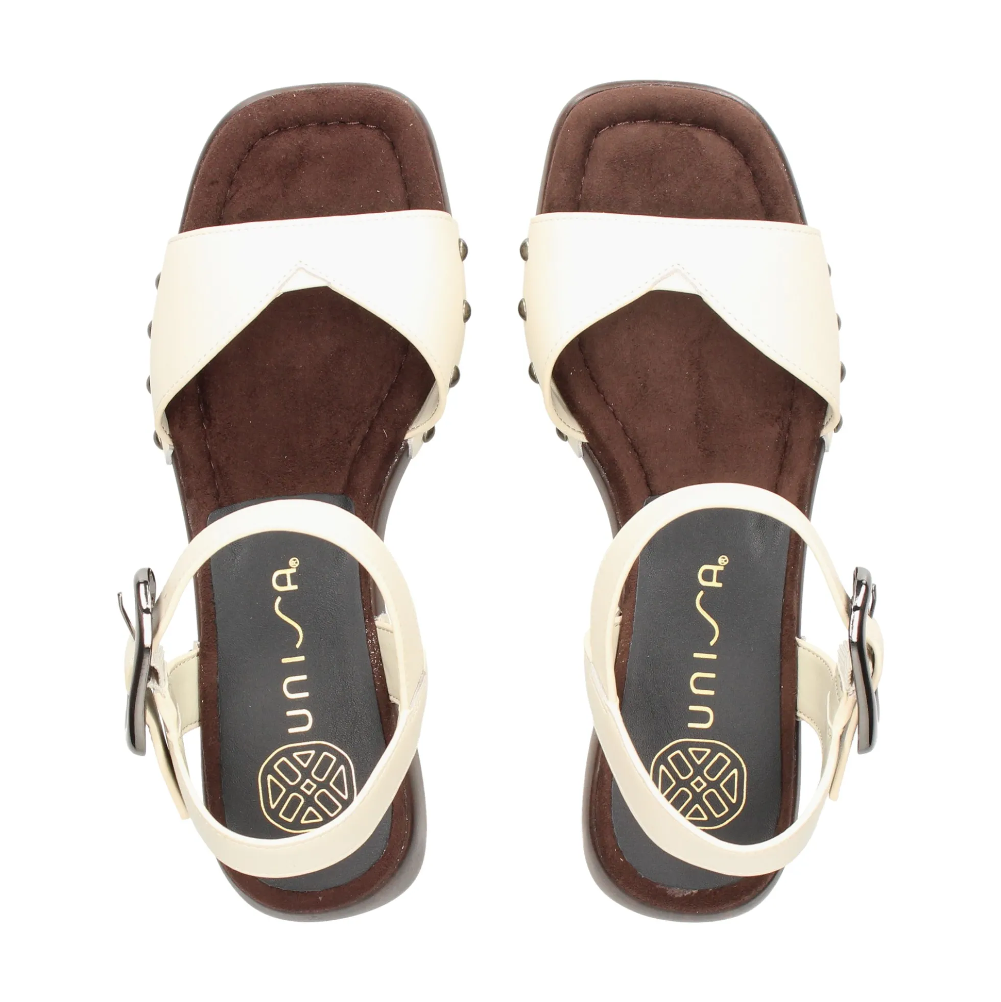 UNISA Sandalias con plataforma de Mujer INCA_GRA MARFIL