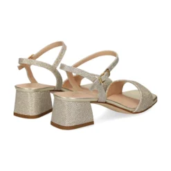 UNISA Sandalias con tacón de Mujer KIRK_24_EV PLATINO
