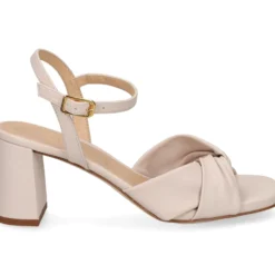 UNISA Sandalias con tacón de Mujer MEDWAY_NTO MARFIL