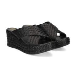 UNISA Sandalias cuña de Mujer KEMP_RF NEGRO