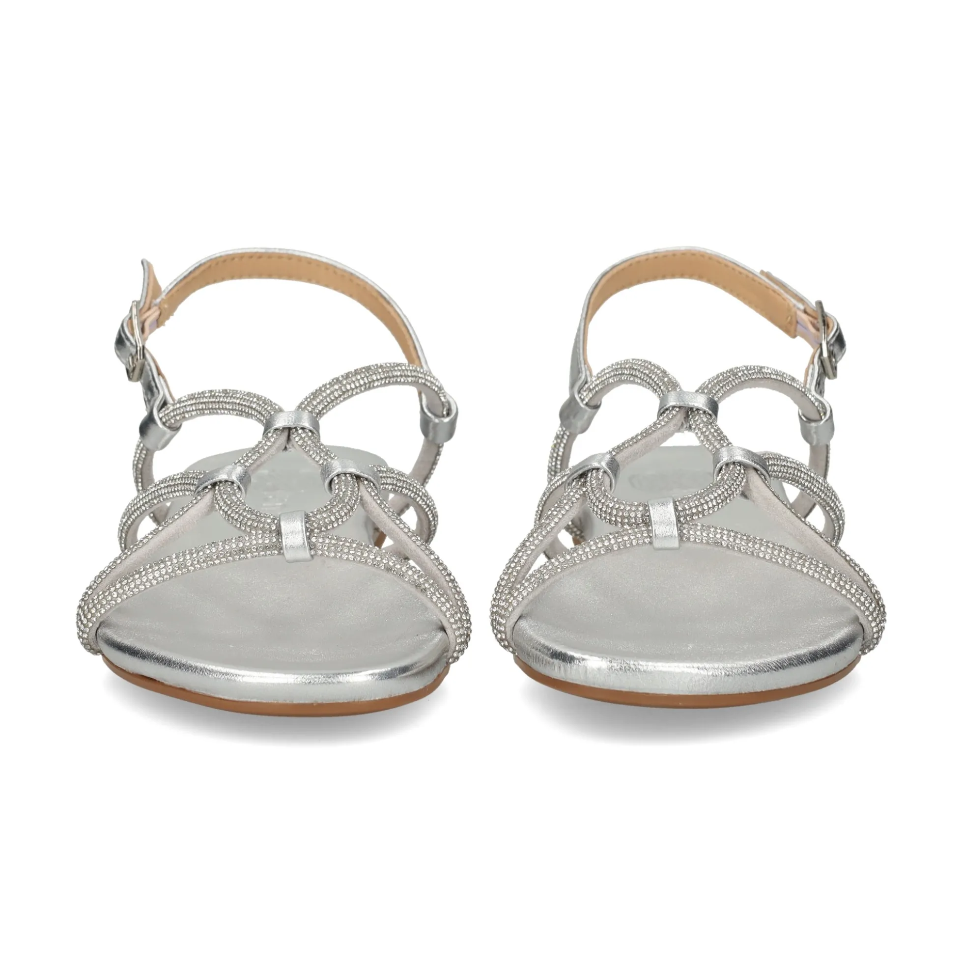 UNISA Sandalias planas de Mujer COOPER_LMT SILVER