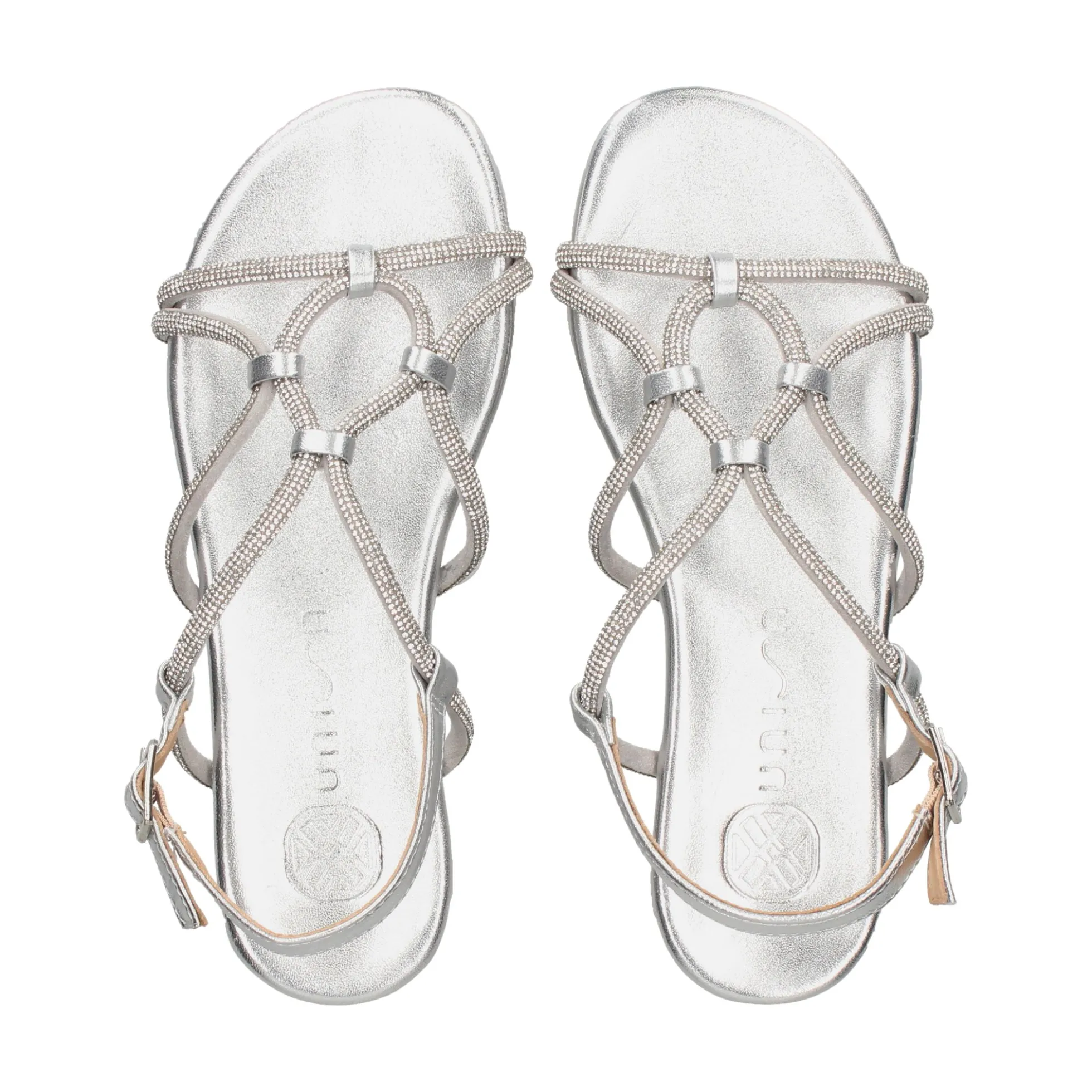 UNISA Sandalias planas de Mujer COOPER_LMT SILVER