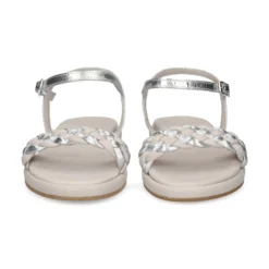 UNISA Sandalias planas de Mujer COSO_LMT SILVER