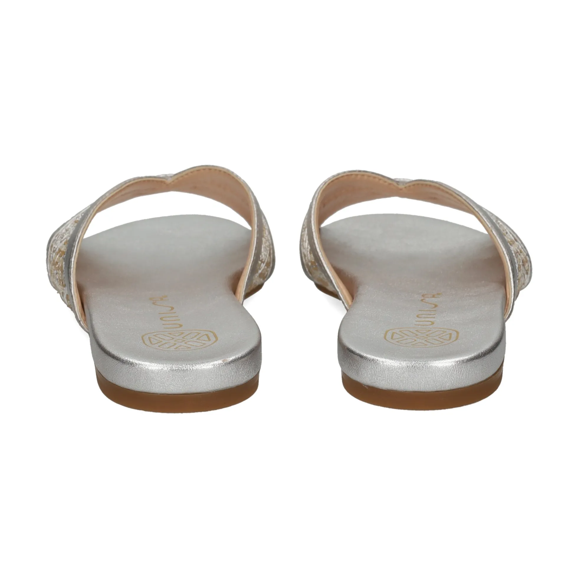 UNISA Sandalias planas de Mujer CHENEY_YU SILVER