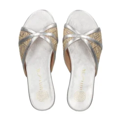 UNISA Sandalias planas de Mujer CHENEY_YU SILVER