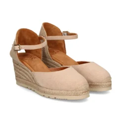 UNISA Zapatos cuña CACERES_23_ECL NATURAL