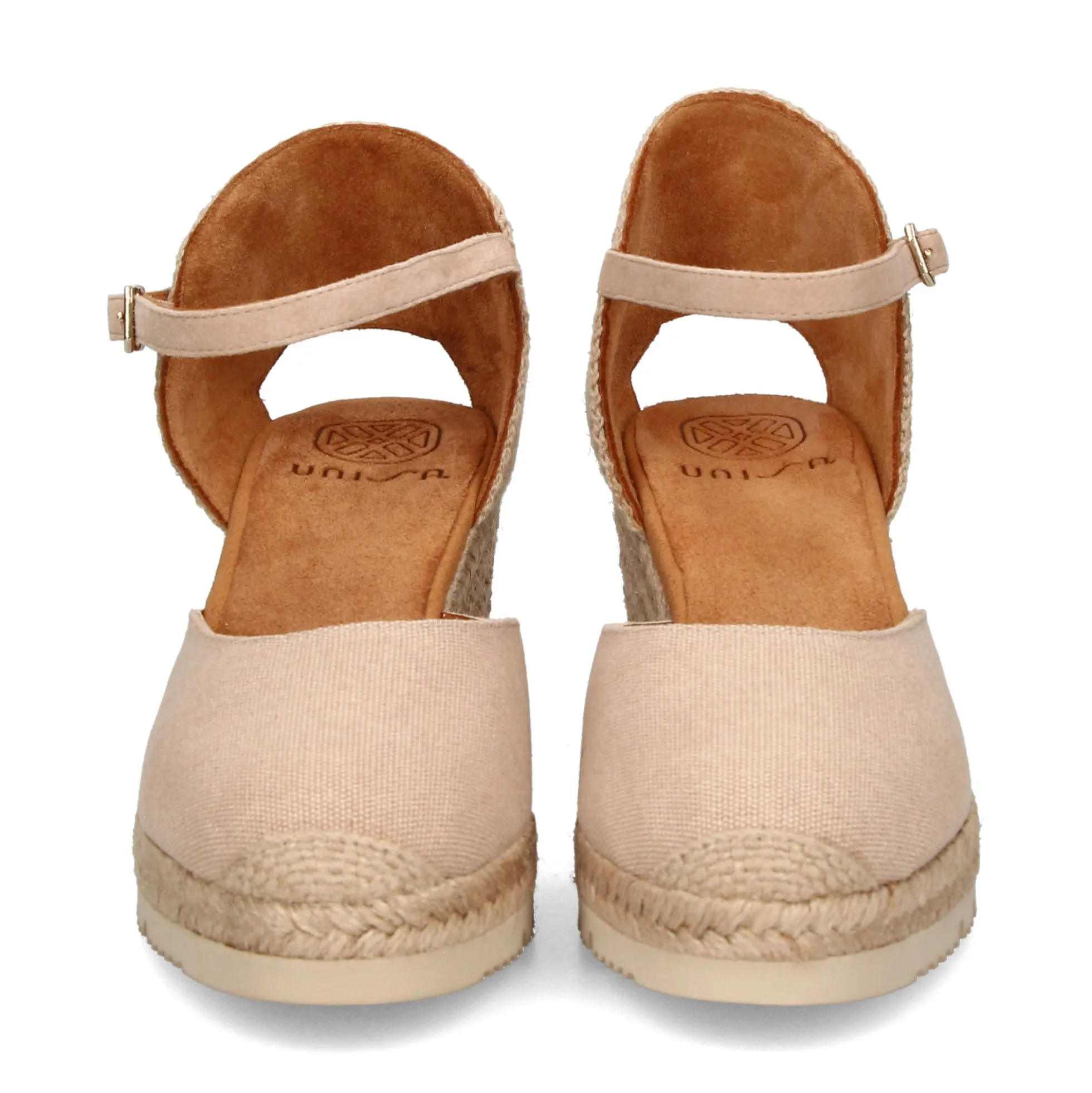 UNISA Zapatos cuña CACERES_23_ECL NATURAL