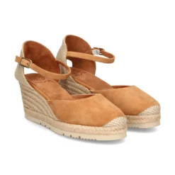UNISA Zapatos cuña CACERES_23_KS CINNAMON