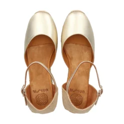 UNISA Zapatos cuña CISCA_23_LMT PLATINO
