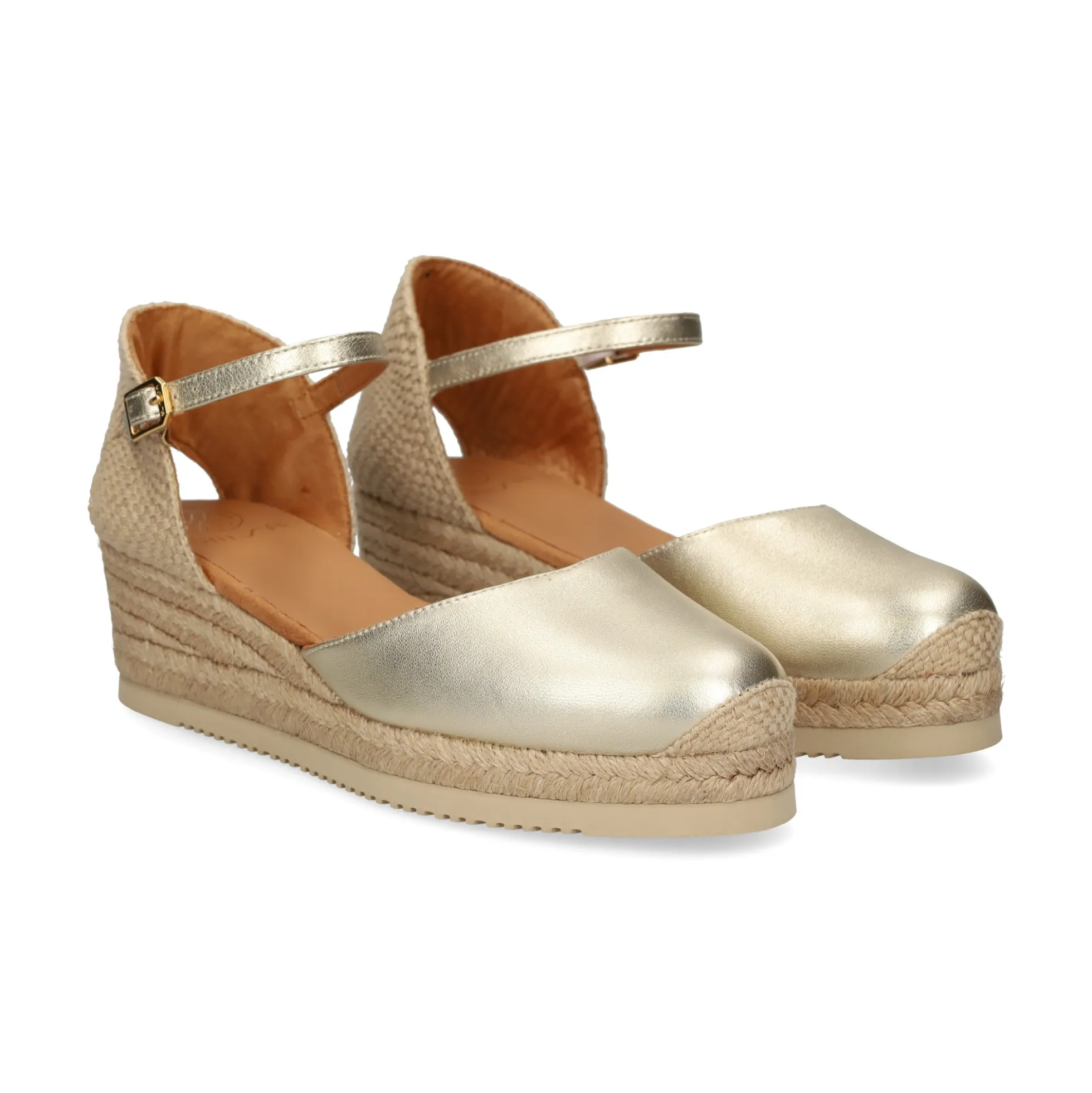 UNISA Zapatos cuña CISCA_25_LMT PLATINO