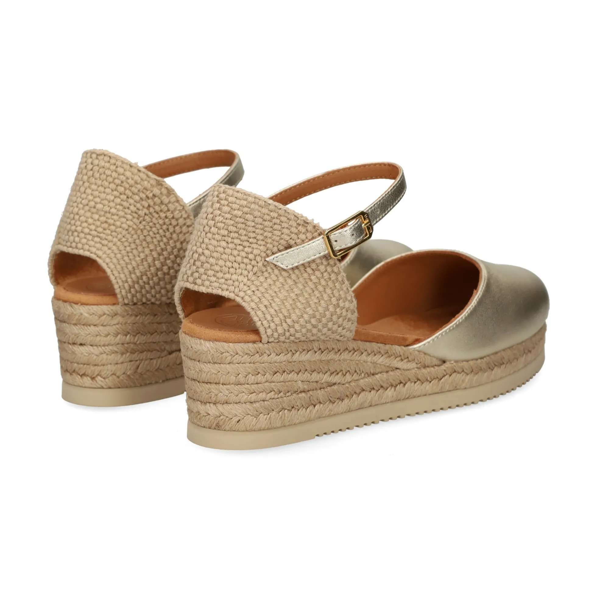 UNISA Zapatos cuña CISCA_25_LMT PLATINO