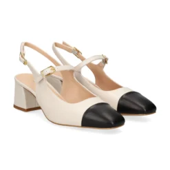 UNISA Zapatos de tacón medio de Mujer LUMIS_NTO MARFIL