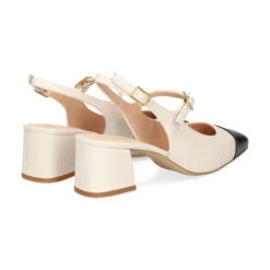 UNISA Zapatos de tacón medio de Mujer LUMIS_NTO MARFIL