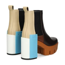 UNITED NUDE Botines con tacón de Mujer GRIP CHELSEA MID IV COFFEE MIX