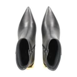 UNITED NUDE Botines con tacón de Mujer GEM BOOTIE HI BLACK+GOLD