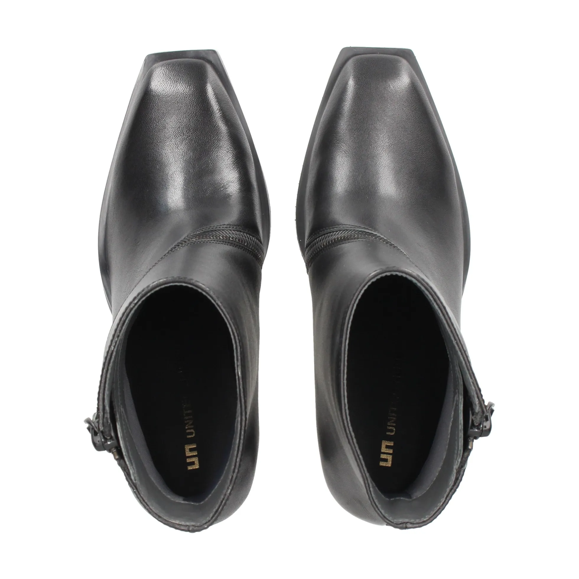 UNITED NUDE Botines con tacón de Mujer ROCKIT ZIP BOOTIE NEGRO