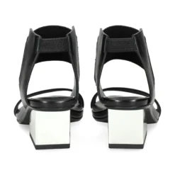 UNITED NUDE Sandalias con tacón de Mujer RAILA MID NEGRO