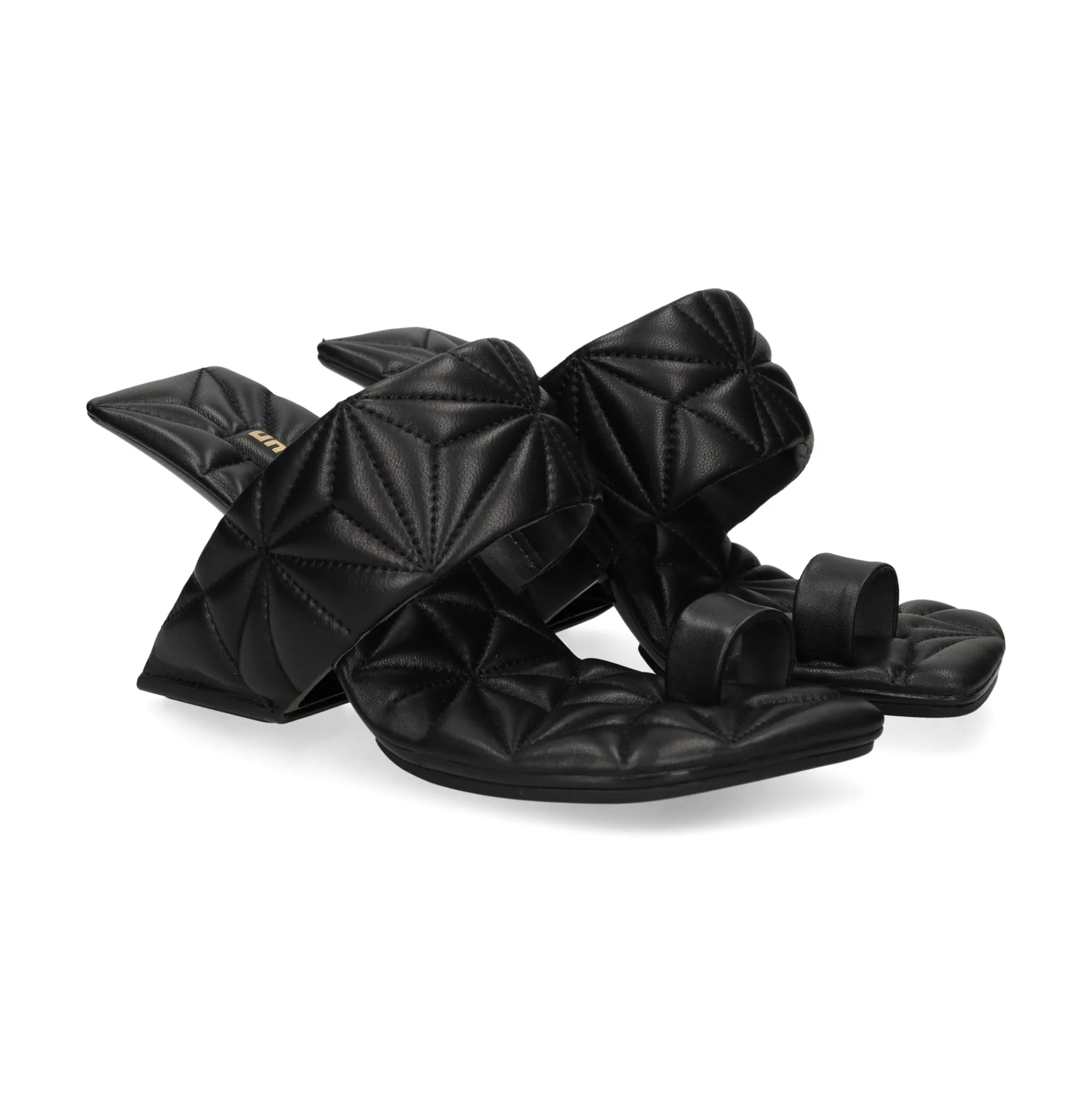 UNITED NUDE Sandalias cuña de Mujer LOOP TOE HI BLACK PUFFY
