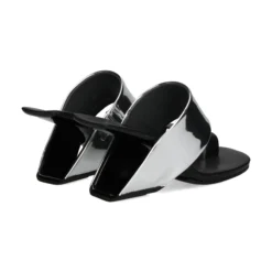 UNITED NUDE Sandalias cuña de Mujer LOOP TOE HI MIRROR SILVER