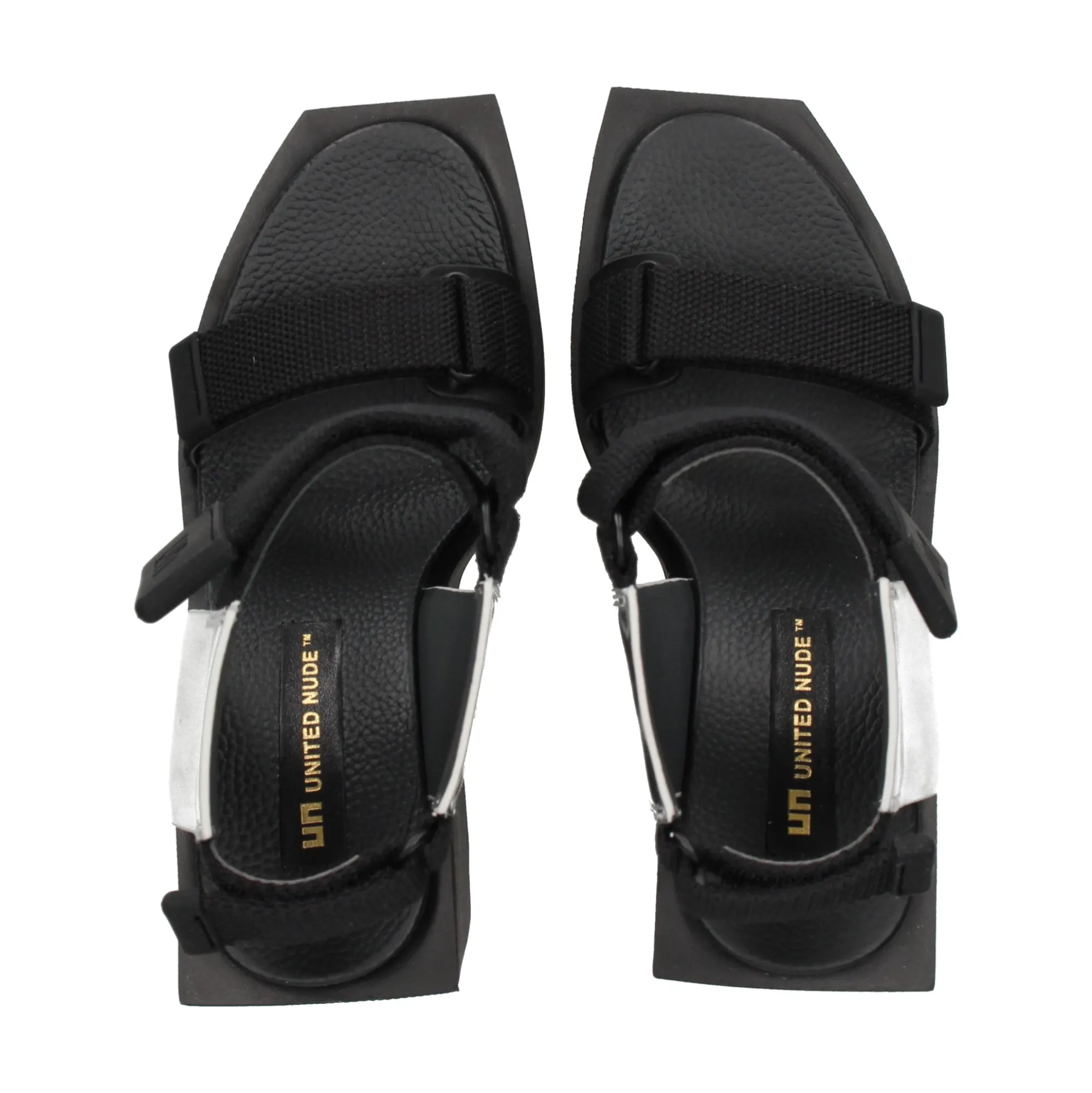 UNITED NUDE Sandalias cuña de Mujer WA HI MIRROR SILVER