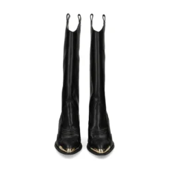 VERSACE JEANS Botas con tacón de Mujer 79VA3S12 899 BLACK