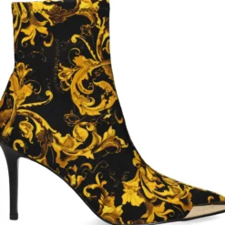 VERSACE JEANS Botines con tacón de Mujer 79VA3S51 G89 BLACK/GOLD