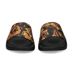 VERSACE JEANS Sandalias de Hombre 79YA3SQ4 G89 BLACK/GOLD
