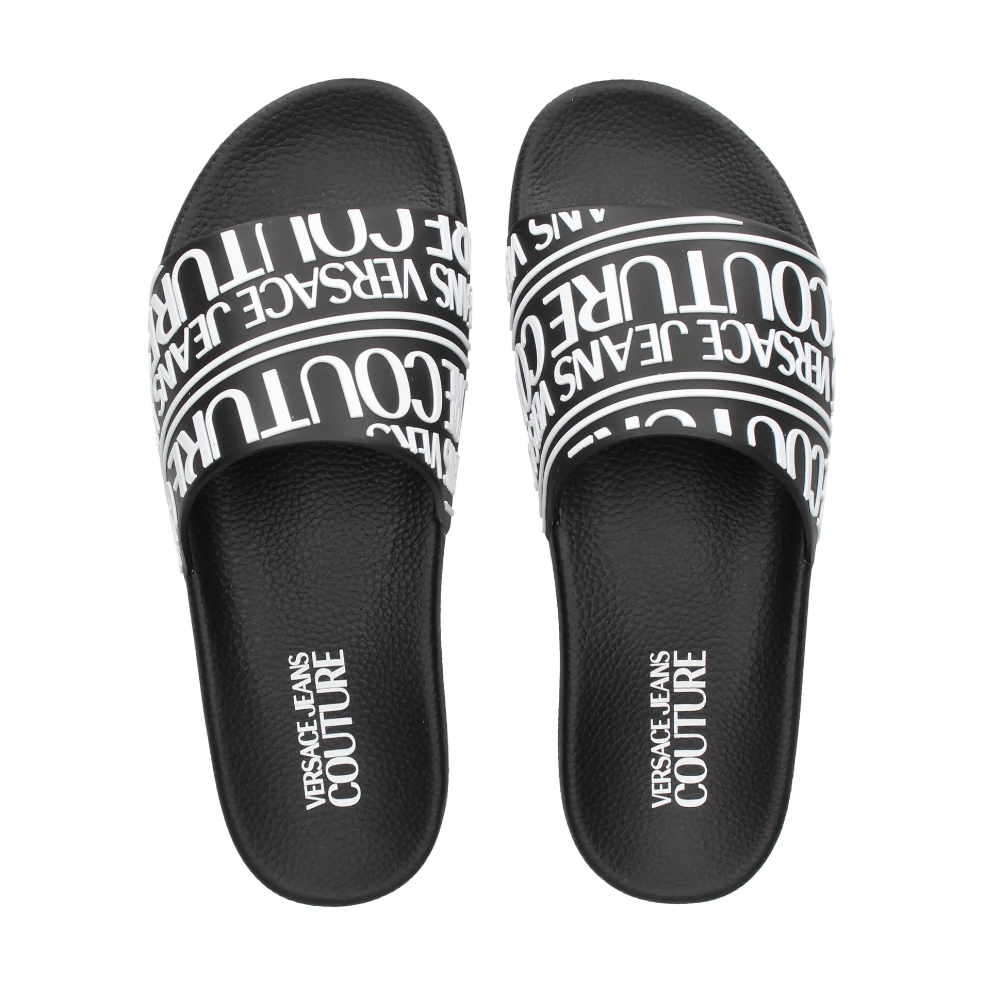 VERSACE JEANS Sandalias de Hombre 79YA3SQ1 899 BLACK