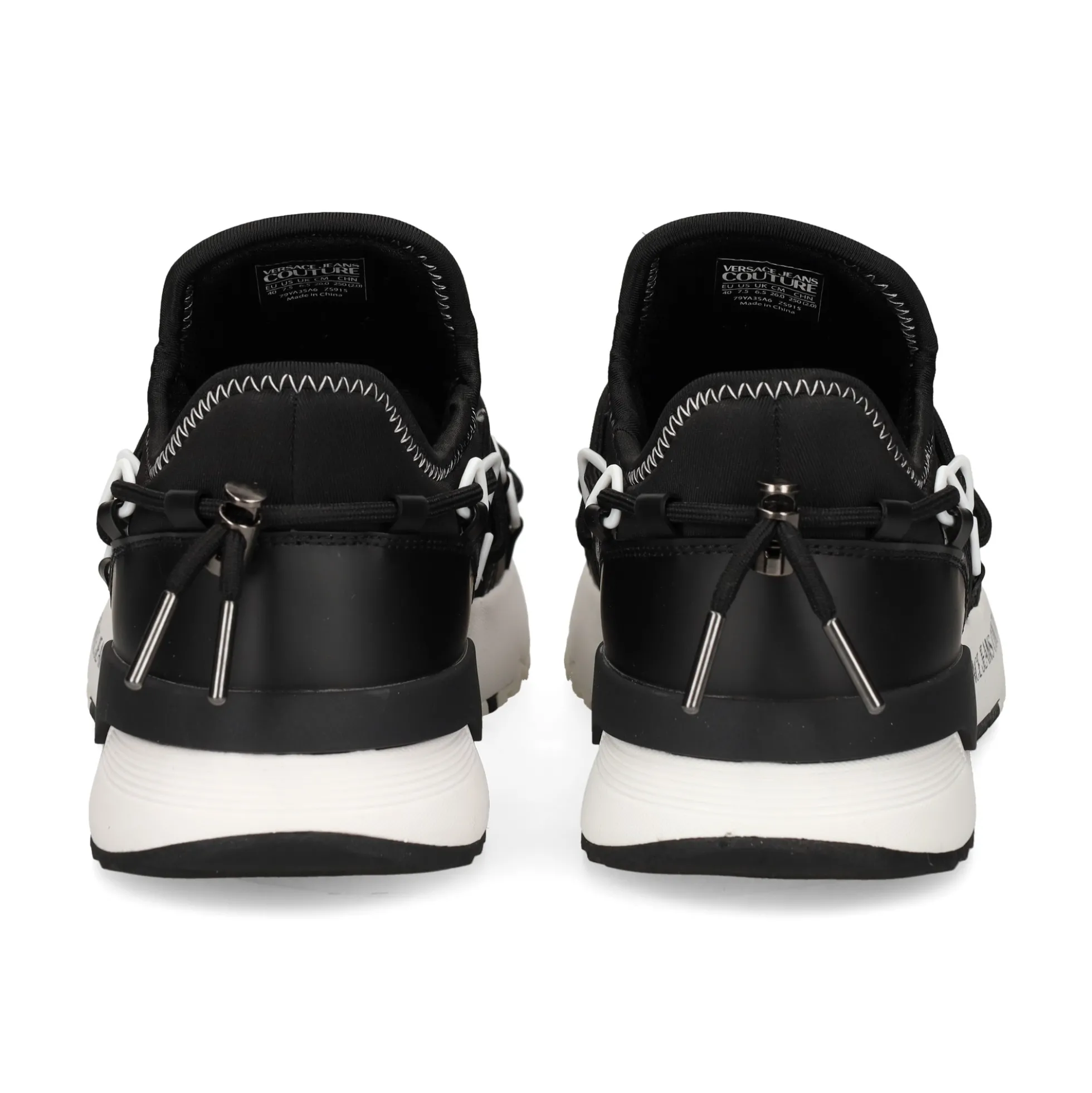 VERSACE JEANS Zapatillas de Hombre 79YA3SA6 L01 BLACK/WHIT