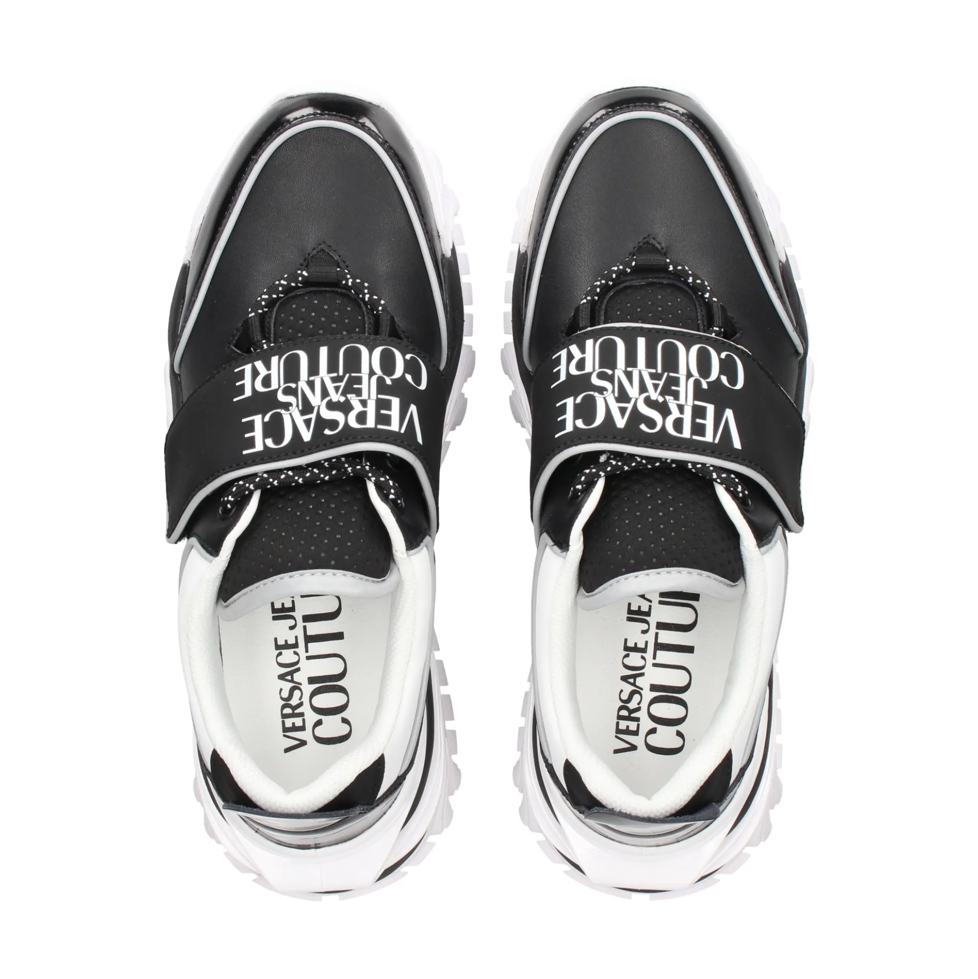VERSACE JEANS Zapatillas de Hombre 75YA3SIA L01 BLACK/WHITE
