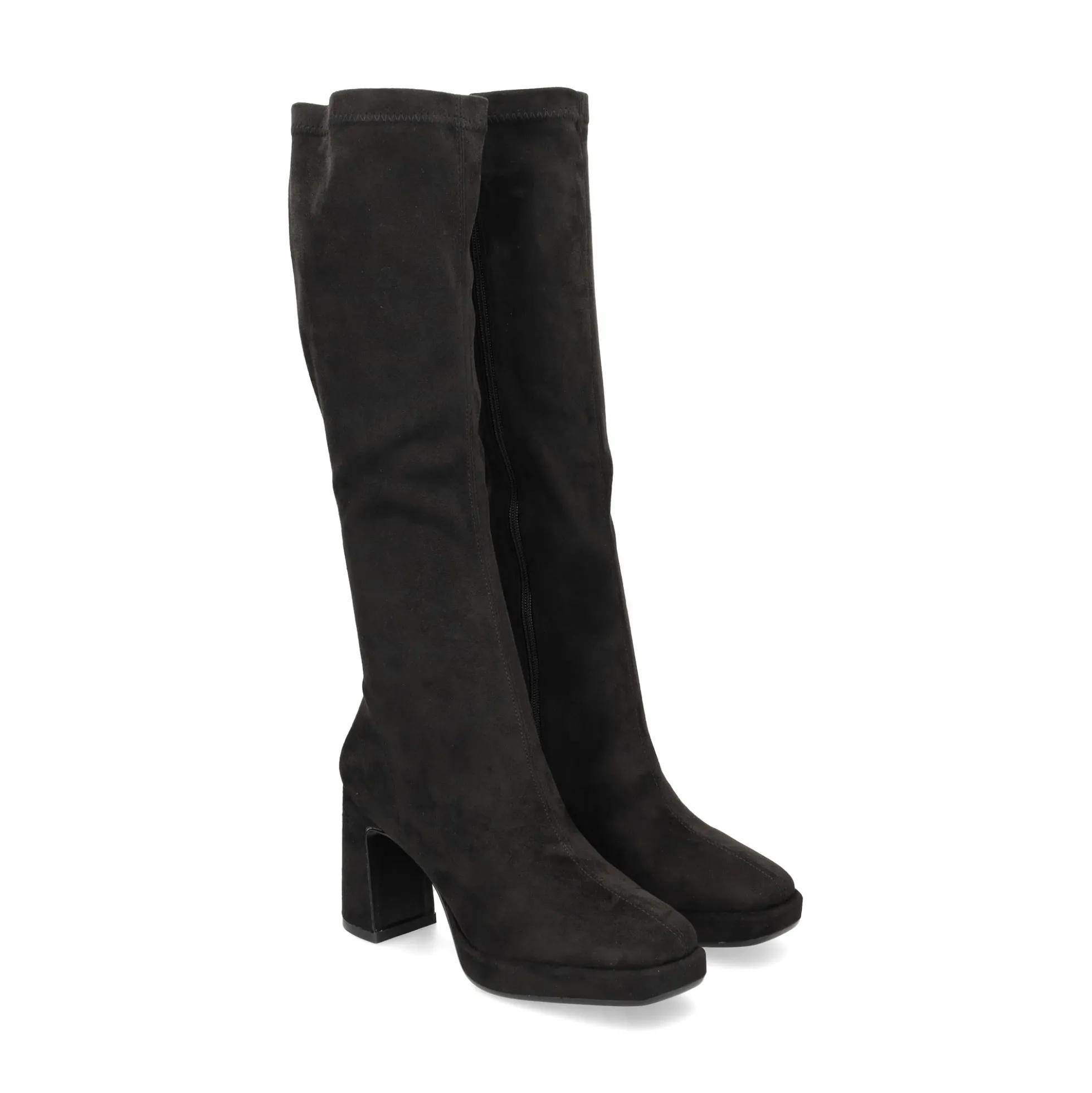 VIBES Botas con tacón de Mujer VB2311 NEGRO