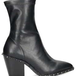VIBES Botas con tacón de Mujer VB2306 NEGRO