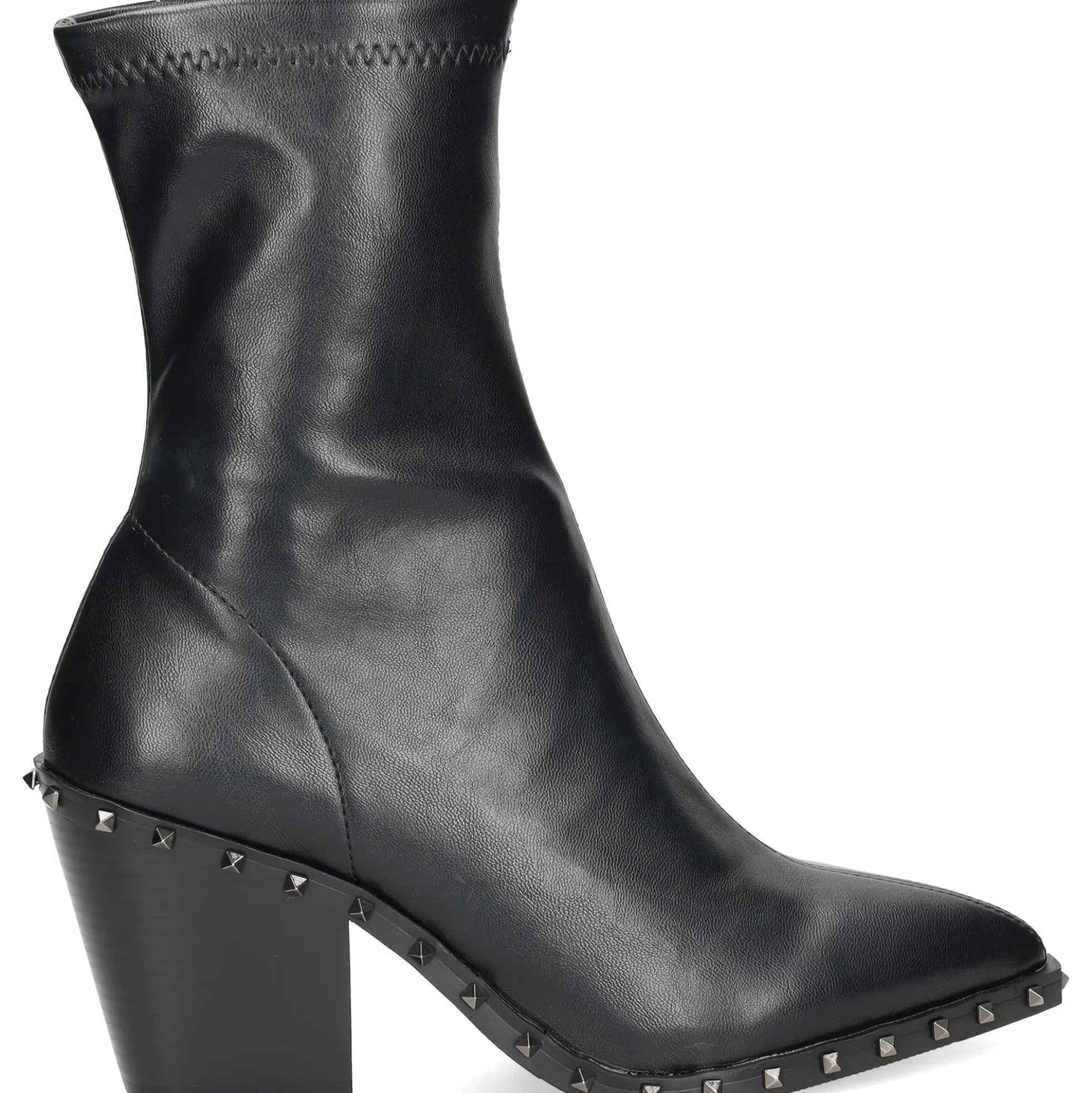 VIBES Botas con tacón de Mujer VB2306 NEGRO