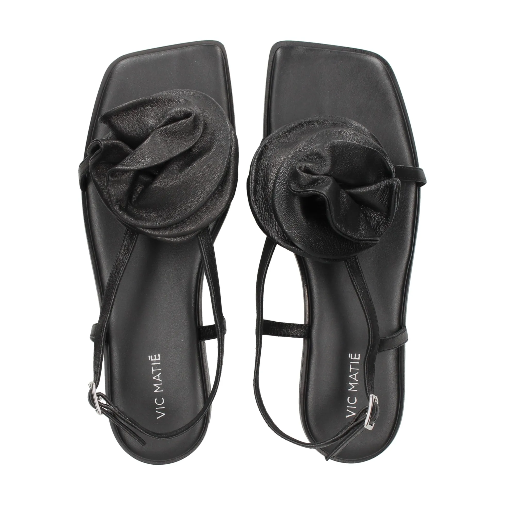 VIC MATIE Sandalias planas de Mujer 1G3760D 101 NEGRO
