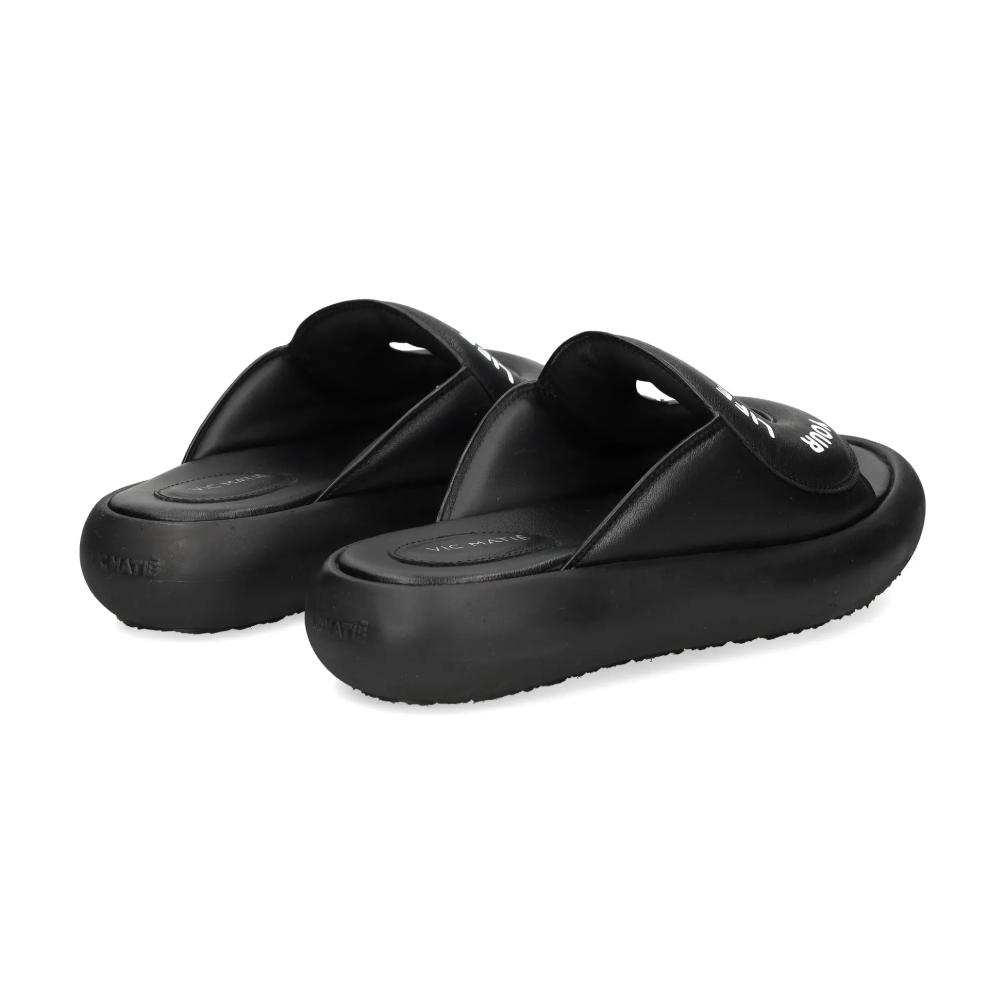 VIC MATIE Sandalias planas de Mujer 1E1208D 101 NEGRO