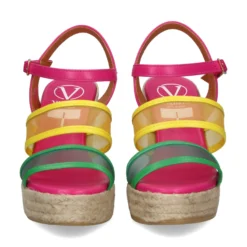 VIGUERA Sandalias cuña de Mujer 2044 604 FUXIA