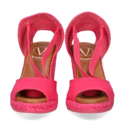 VIGUERA Sandalias cuña de Mujer 2133 604 FUXIA