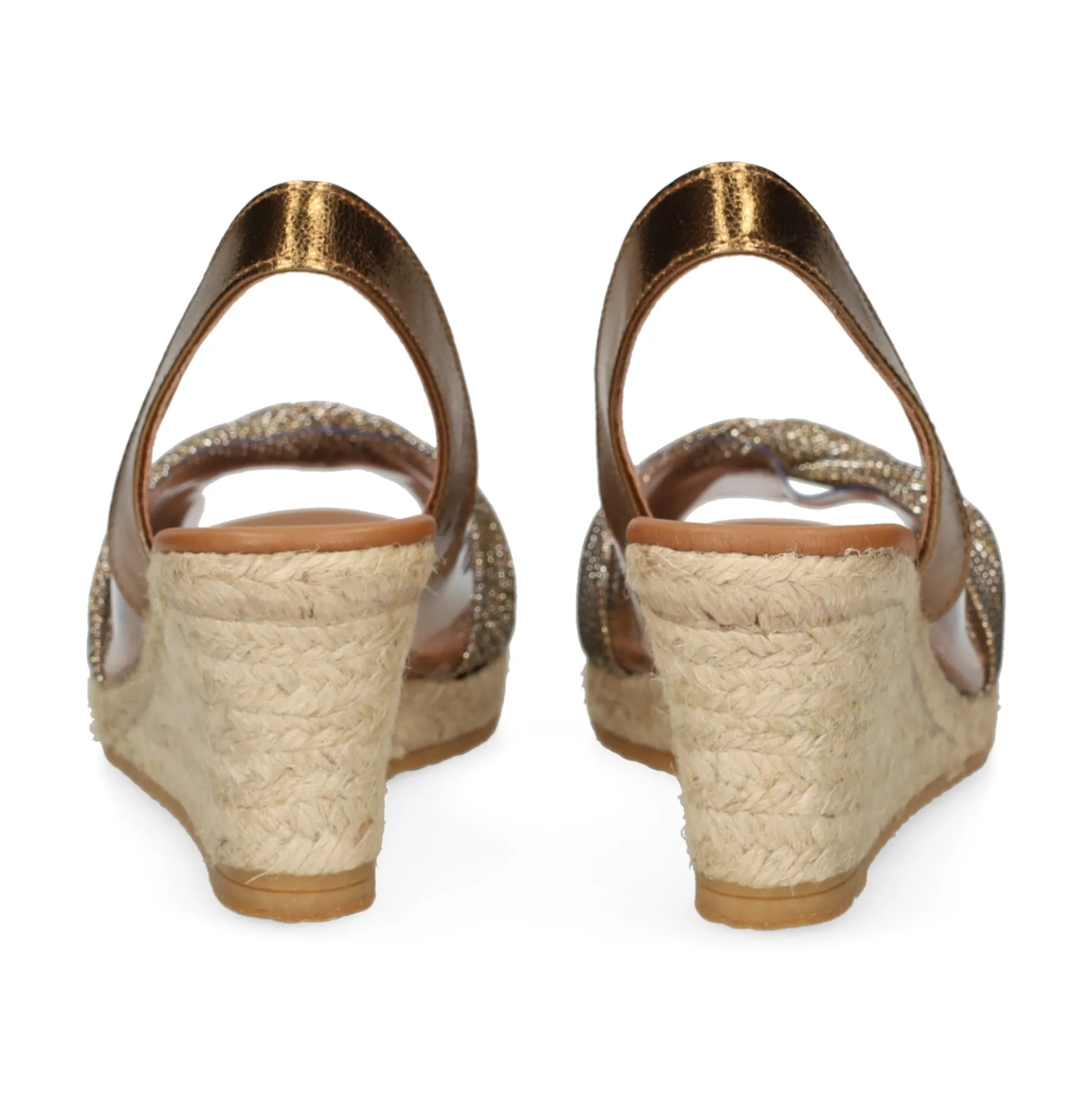 VIGUERA Sandalias cuña de Mujer 0296 BRONCE