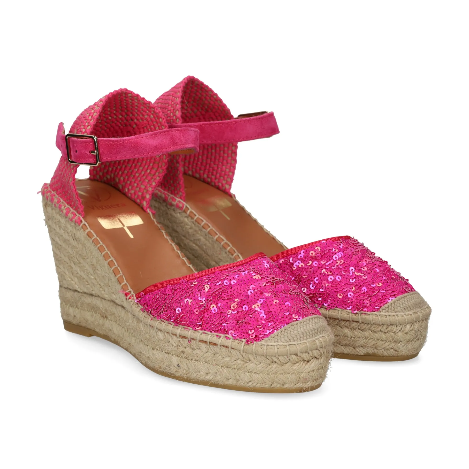 VIGUERA Zapatos cuña 1632 604 FUXIA