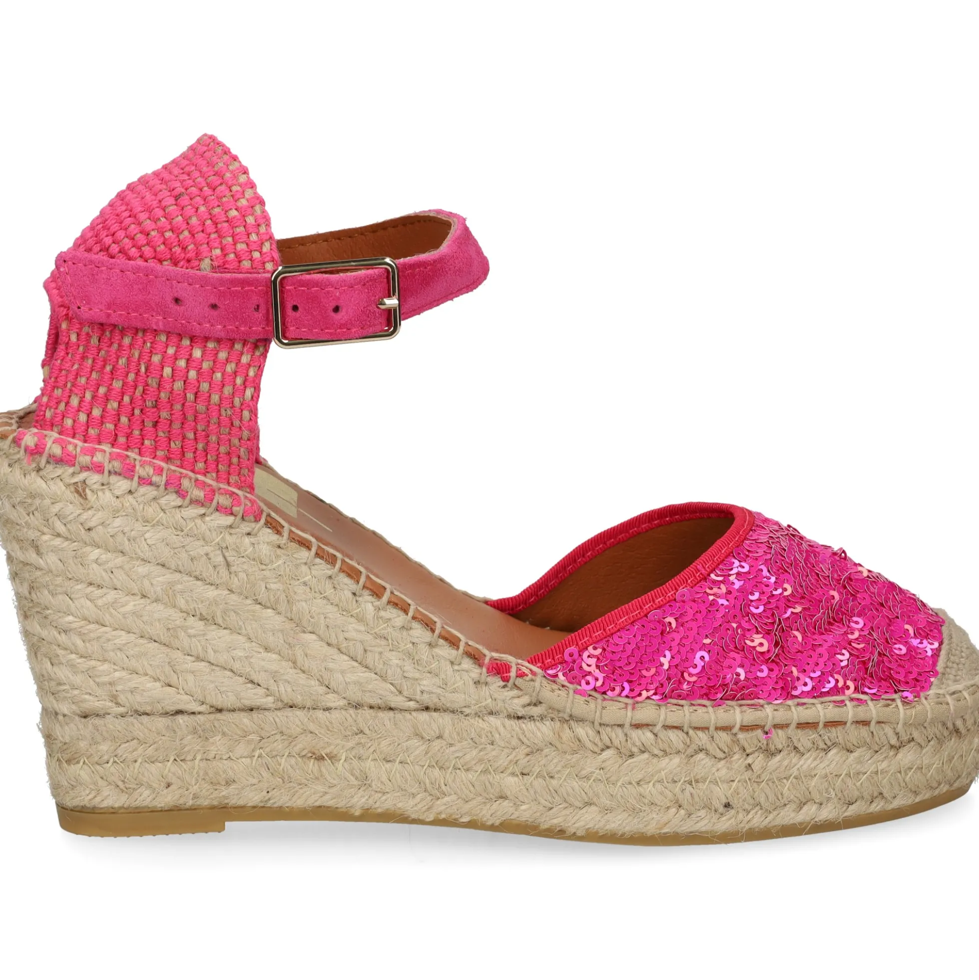 VIGUERA Zapatos cuña 1632 604 FUXIA