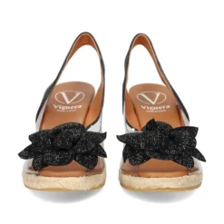 VIGUERA Zapatos cuña 0291 NEGRO