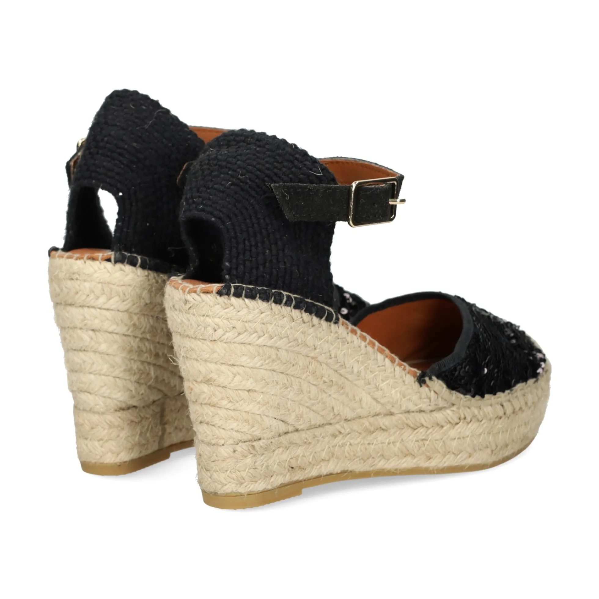 VIGUERA Zapatos cuña 1632 NEGRO