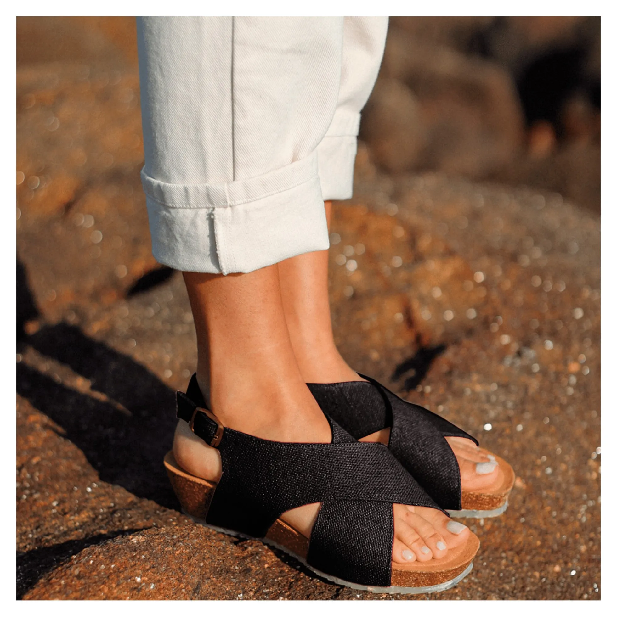 ZOURI Sandalias cuña de Mujer MERMAID DARK